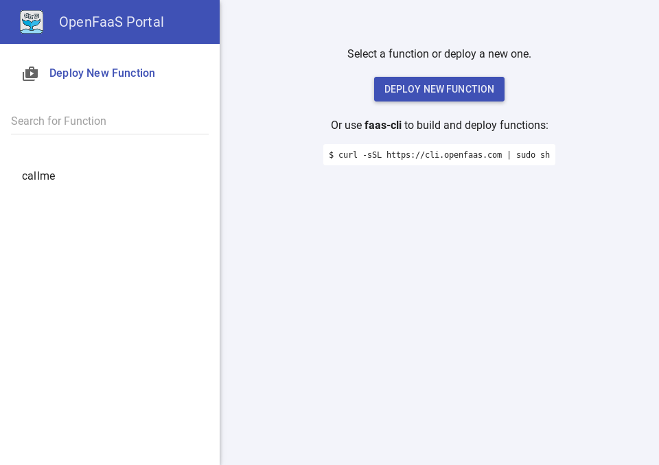 OpenFaaS-Portal